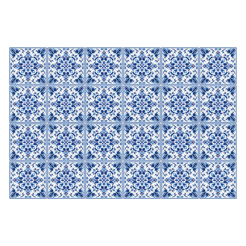 Samolepka na dlaždice Bohatě zdobené dlaždice