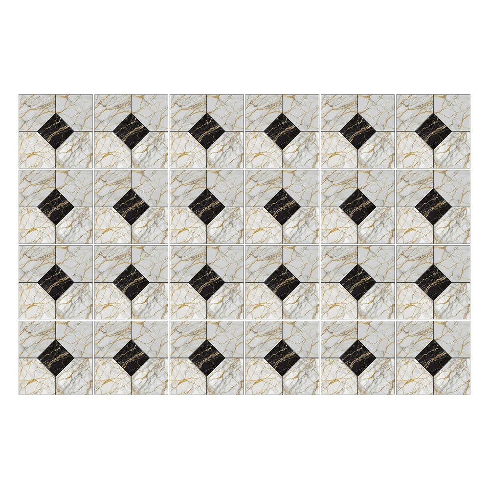 Nálepka na dlaždice Geometrické dlaždice v uspořádání