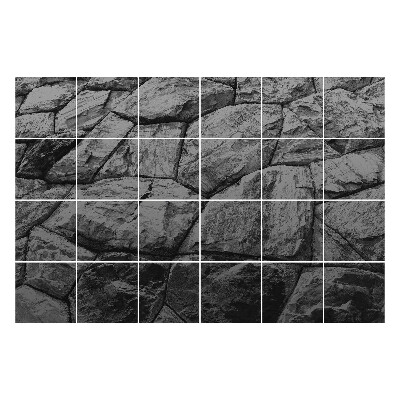 Samolepka na dlaždice Popraskaná skála