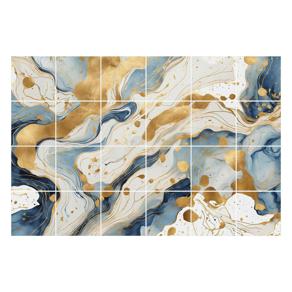 Nálepka na dlaždice Abstraktní vlny a skvrny