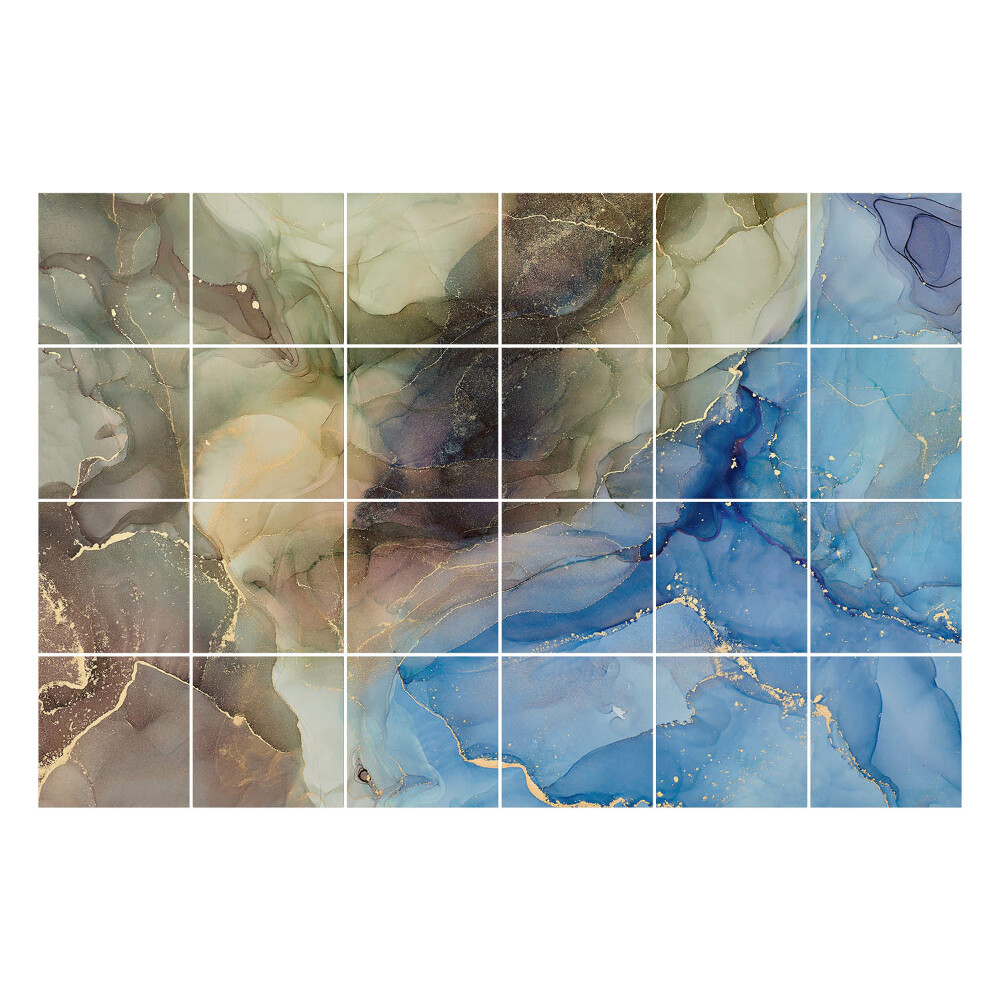 Nálepka na dlaždice Abstraktní barevné vlny