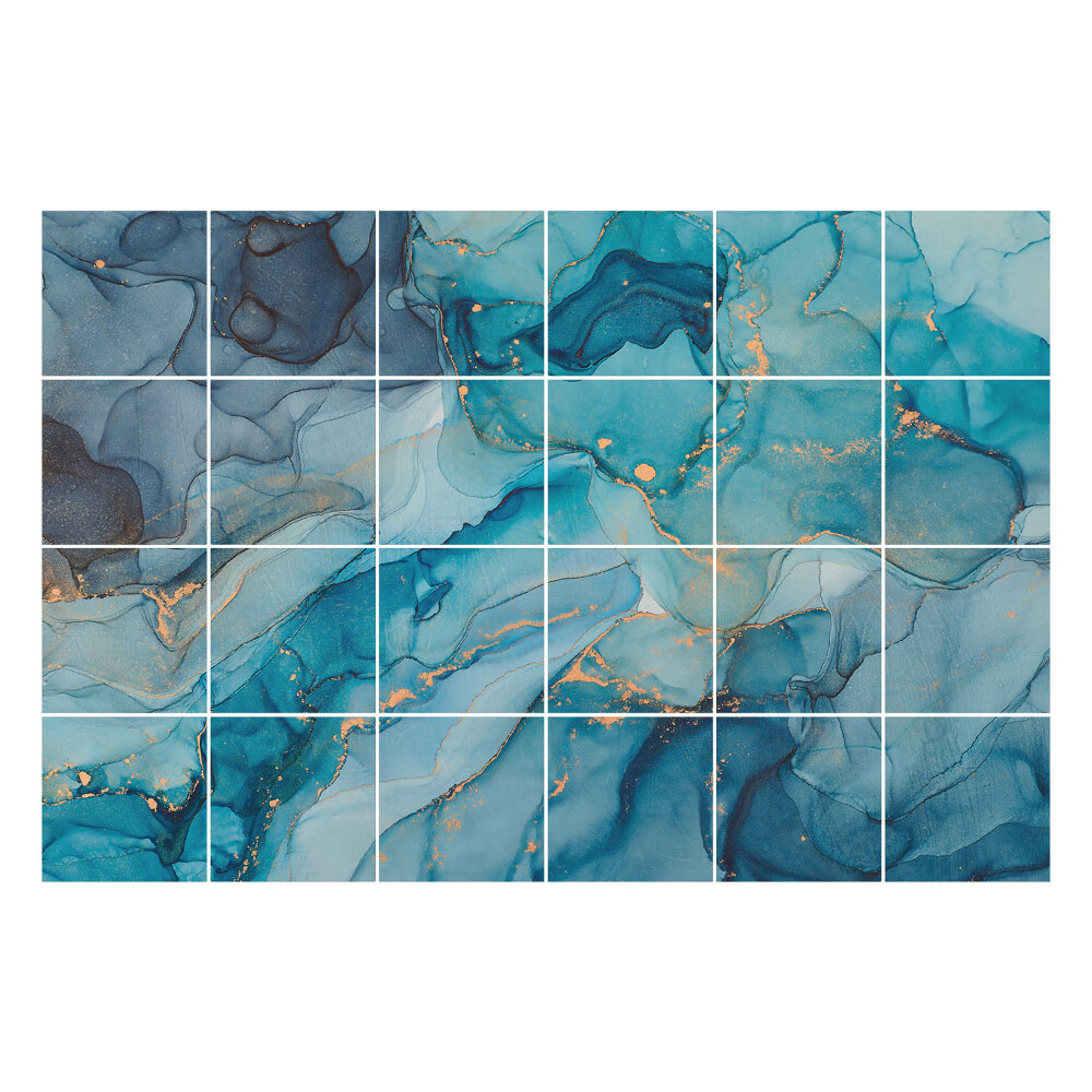 Samolepka na dlaždice Abstraktní vodní vlny