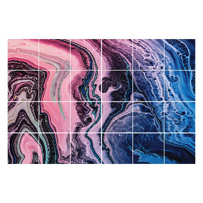 Nálepka na dlaždice Abstraktní vlny barev