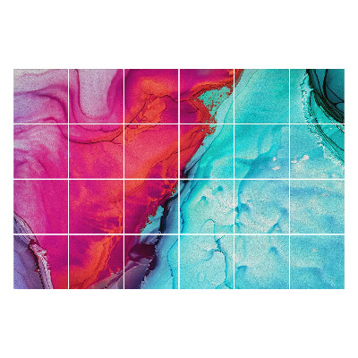 Nálepka na dlaždice Míchání barev