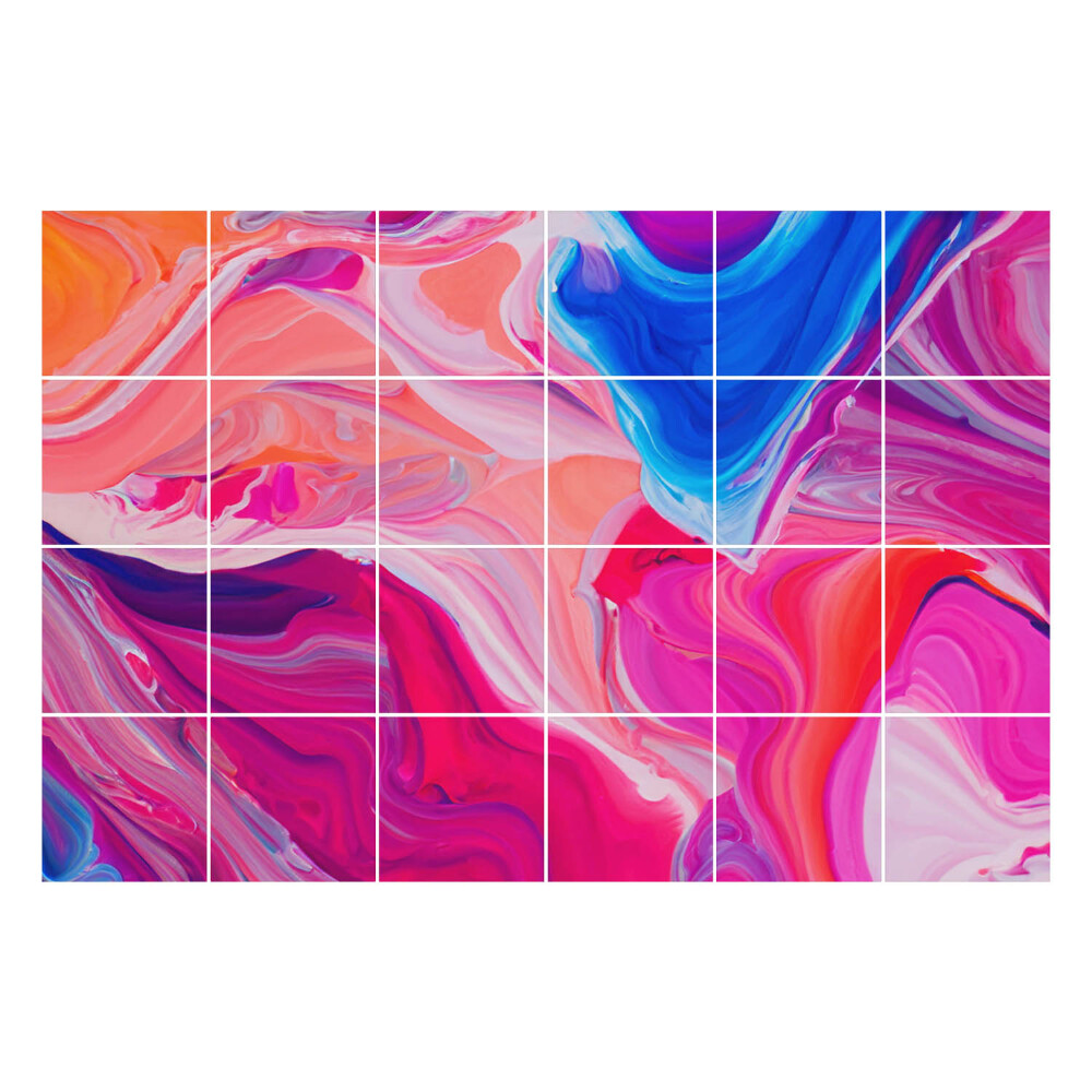 Samolepka na dlaždice Pastelové barvy