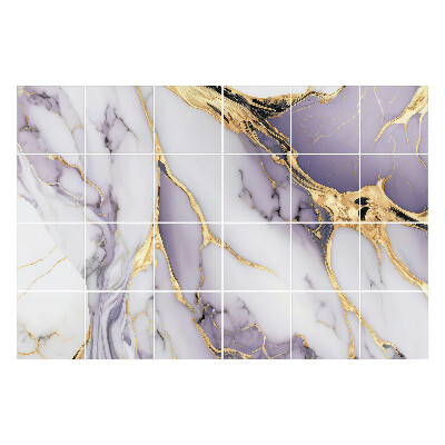 Samolepka na dlaždice Elegantní mramorové svitky