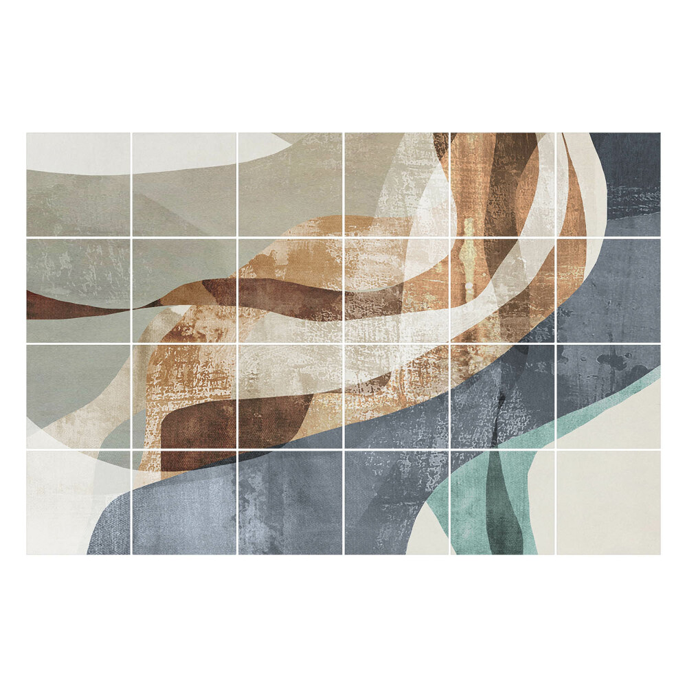 Samolepka na dlaždice Abstraktní formy