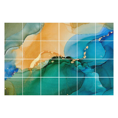 Nálepka na dlaždice Abstraktní vlny barev