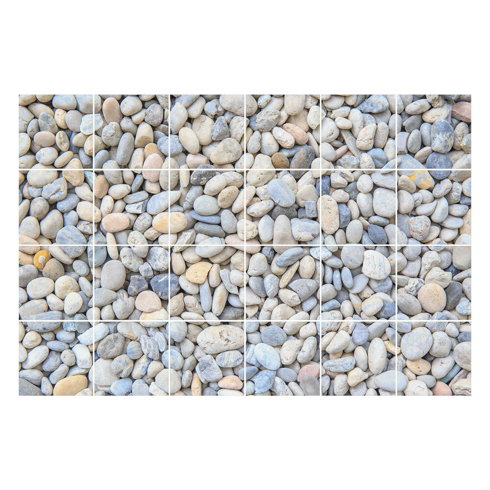 Nálepka na dlaždice Přírodní kameny v různých tvarech