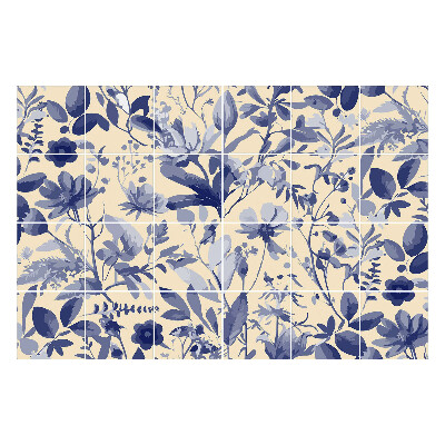 Nálepka na dlaždice Květinový rostlinný motiv