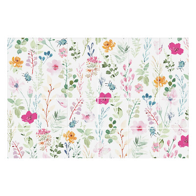 Samolepka na dlaždice Louka květin