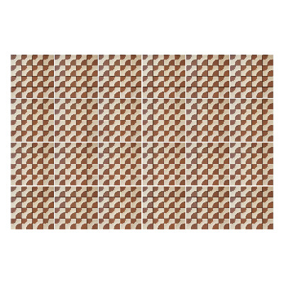 Nálepka na dlaždice Vlny v geometrickém uspořádání