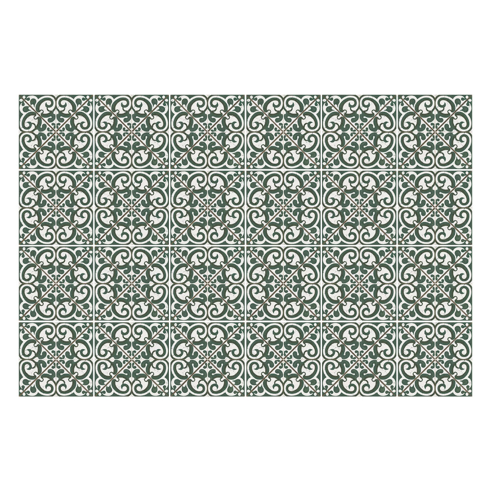 Samolepka na dlaždice Zkroucené ozdoby v síťovině