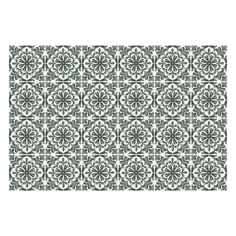 Nálepka na dlaždice Květinové ornamenty