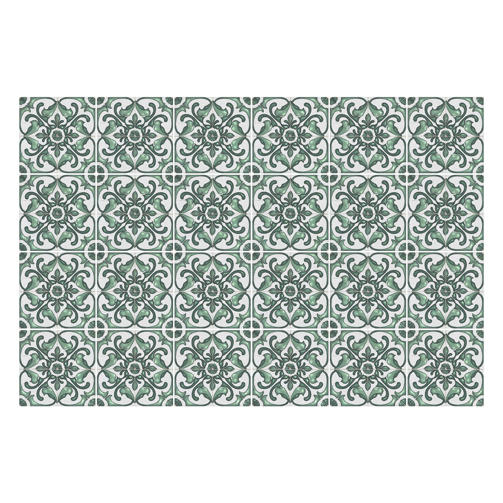 Nálepka na dlaždice Elegantní květinové motivy