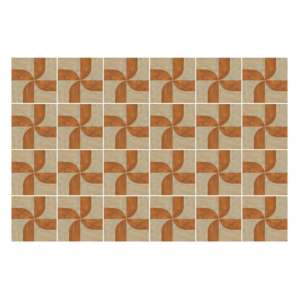 Samolepka na dlaždice Geometrie s oblouky