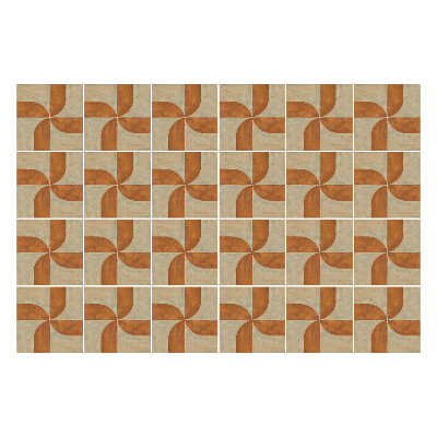 Samolepka na dlaždice Geometrie s oblouky