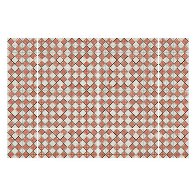 Nálepka na dlaždice Prostorové kosočtverce a čtverce