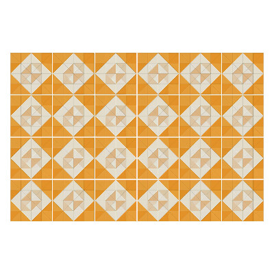 Nálepka na dlaždice Aranžmá z diamantů a kosočtverců