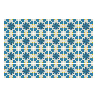 Nálepka na dlaždice Symetrické hvězdy a čtverce