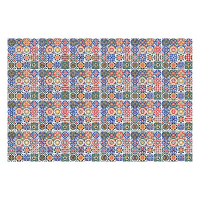 Nálepka na dlaždice Květinové mozaiky v aranžmá