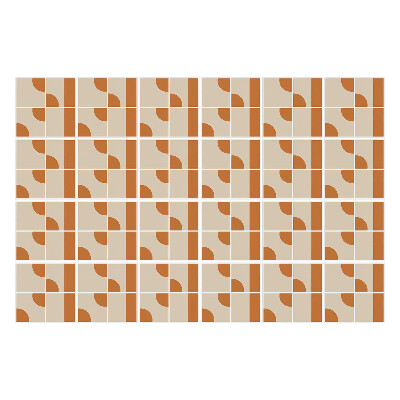 Nálepka na dlaždice Geometrické tvary v mřížce