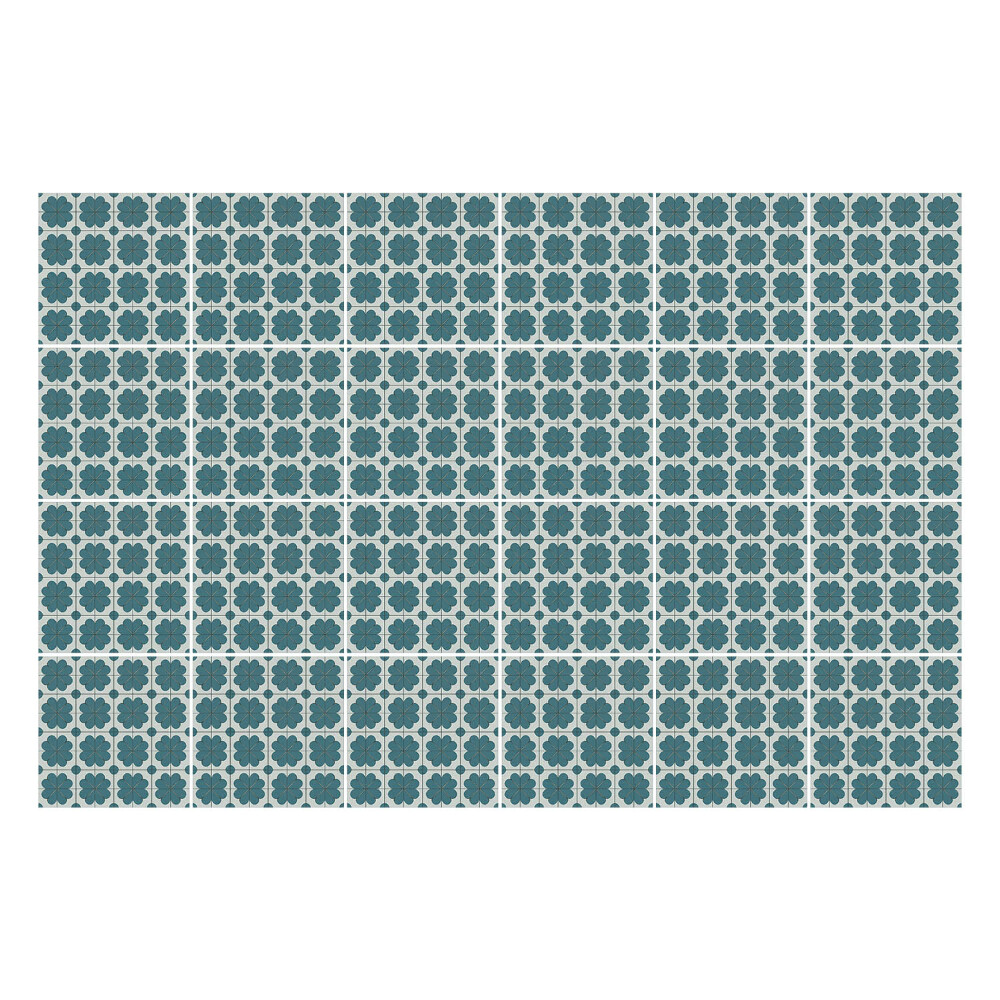 Nálepka na dlaždice Květinový motiv v síťovině