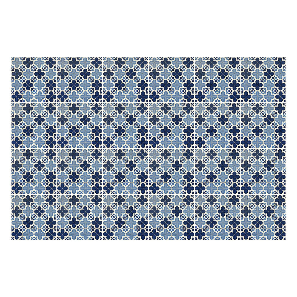 Samolepka na dlaždice Květinové motivy v síťovině