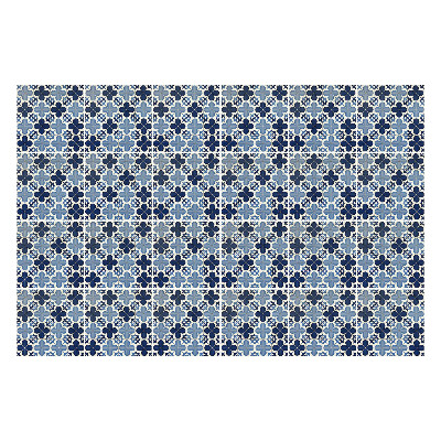 Samolepka na dlaždice Květinové motivy v síťovině