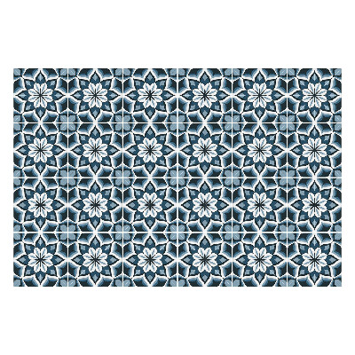 Samolepka na dlaždice Květinový motiv v síťovině