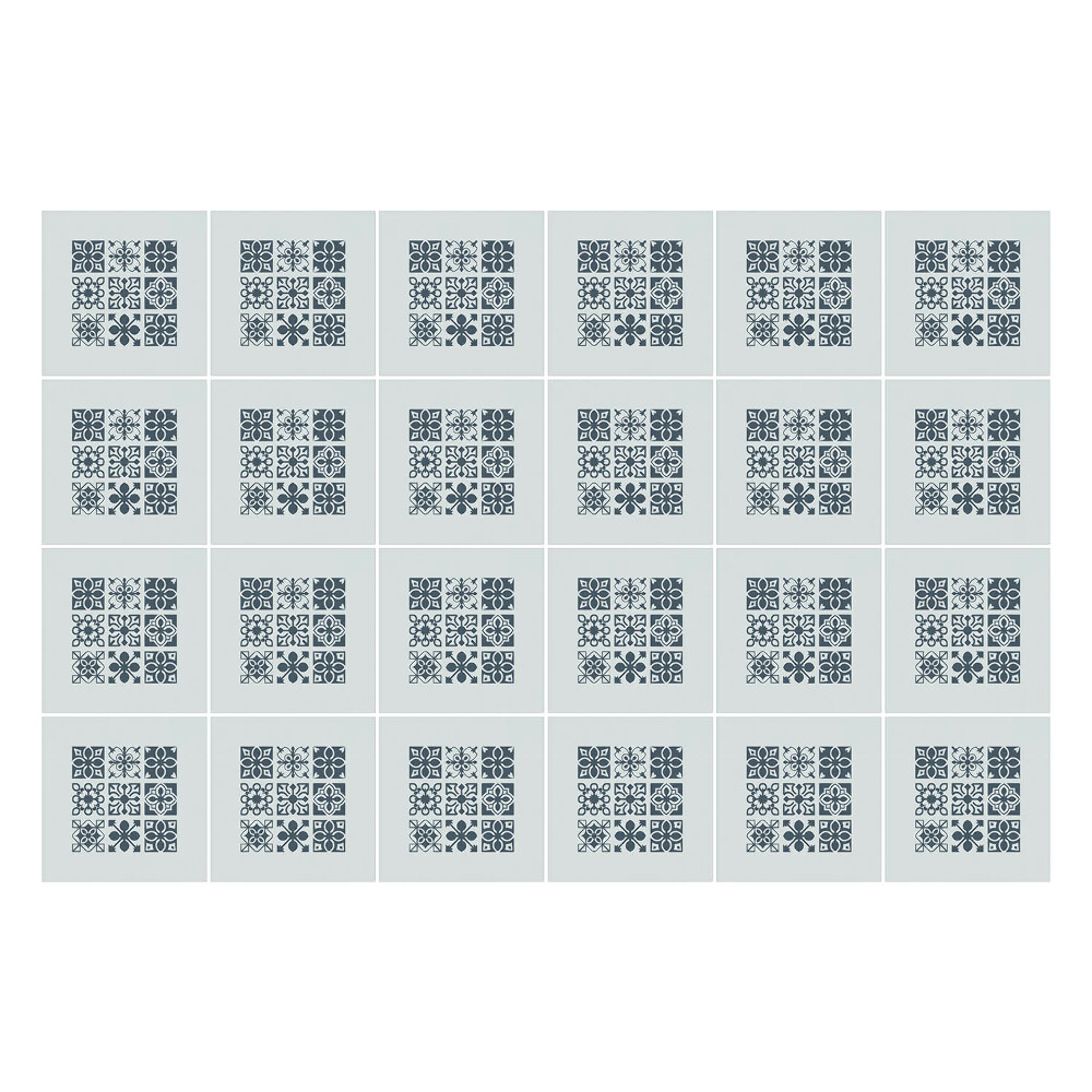 Nálepka na dlaždice Květinové motivy v síťovině