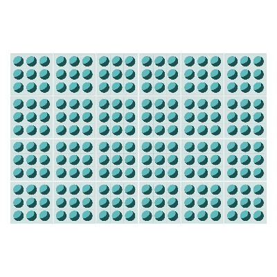 Samolepka na dlaždice Symetrické elipsy v mřížce