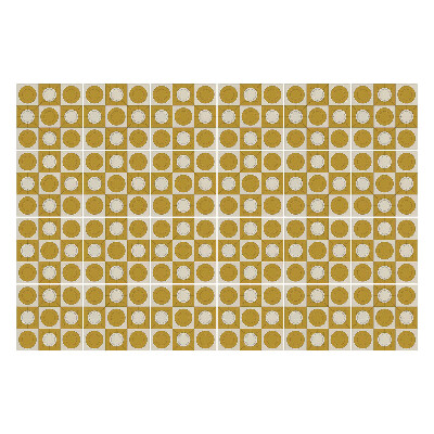 Nálepka na dlaždice Geometrie kruhů v mřížce