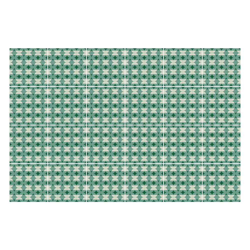 Nálepka na dlaždice Geometrické obrazce v řadě