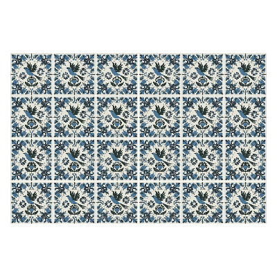 Samolepka na dlaždice Květinové ornamenty v aranžmá