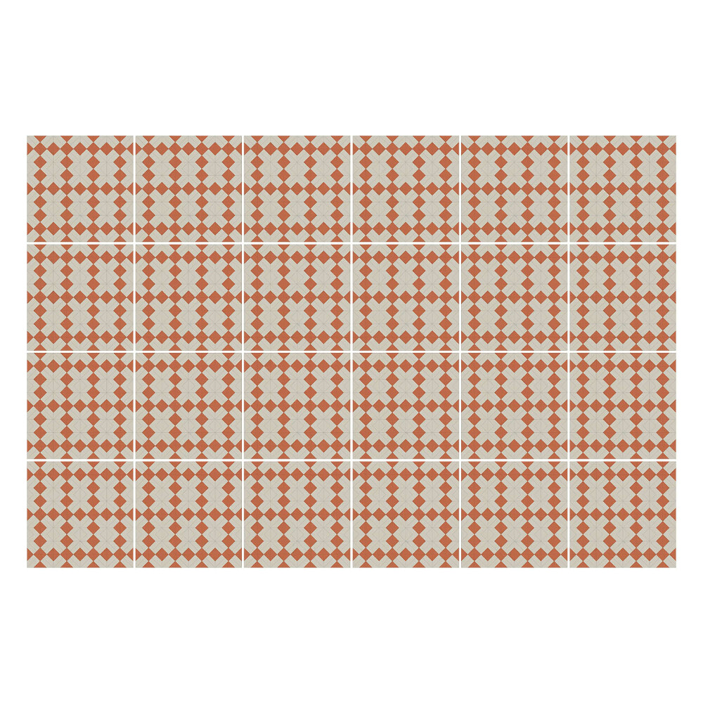 Nálepka na dlaždice Geometrické kosočtverce v mřížce