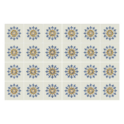 Samolepka na dlaždice Květinové motivy