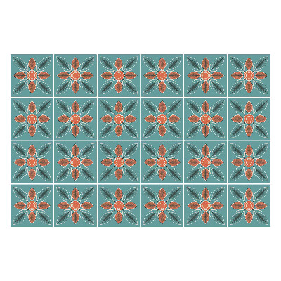 Nálepka na dlaždice Květinové motivy