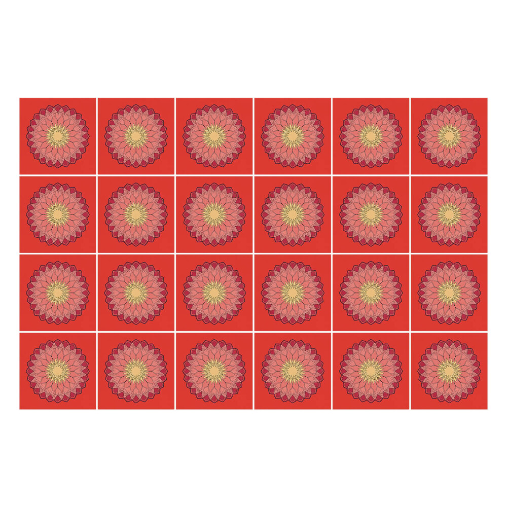 Nálepka na dlaždice Květinový vzor