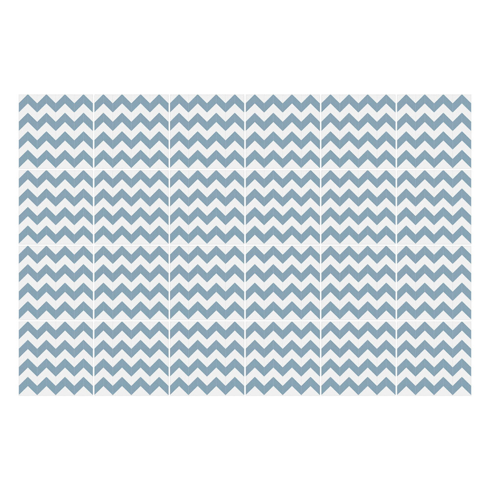 Nálepka na dlaždice Horizontální klikaté čáry