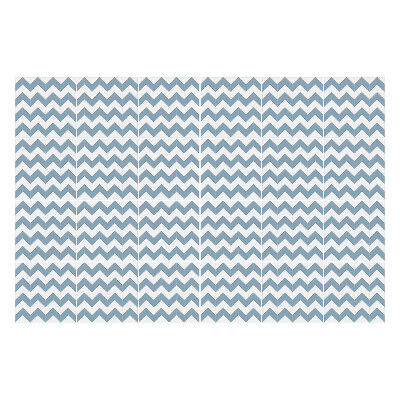 Nálepka na dlaždice Horizontální klikaté čáry