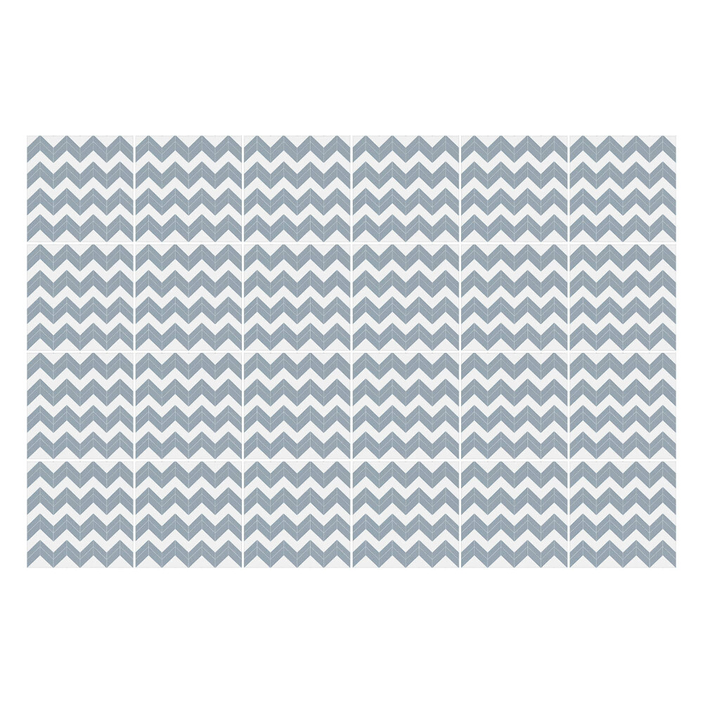 Samolepka na dlaždice Horizontální klikaté čáry