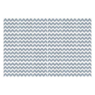 Samolepka na dlaždice Horizontální klikaté čáry