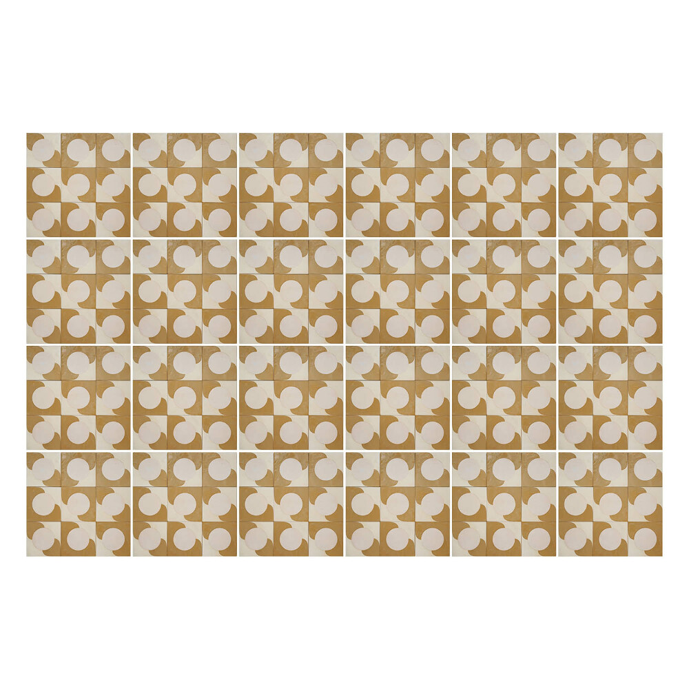 Nálepka na dlaždice Geometrické kruhy a čtverce