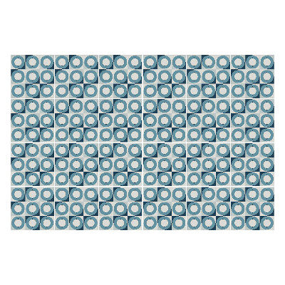 Samolepka na dlaždice Šachovnicové kruhy