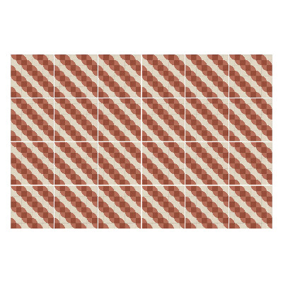 Samolepka na dlaždice Vlny v diagonálním vzoru