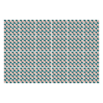 Nálepka na dlaždice Geometrické čtverce