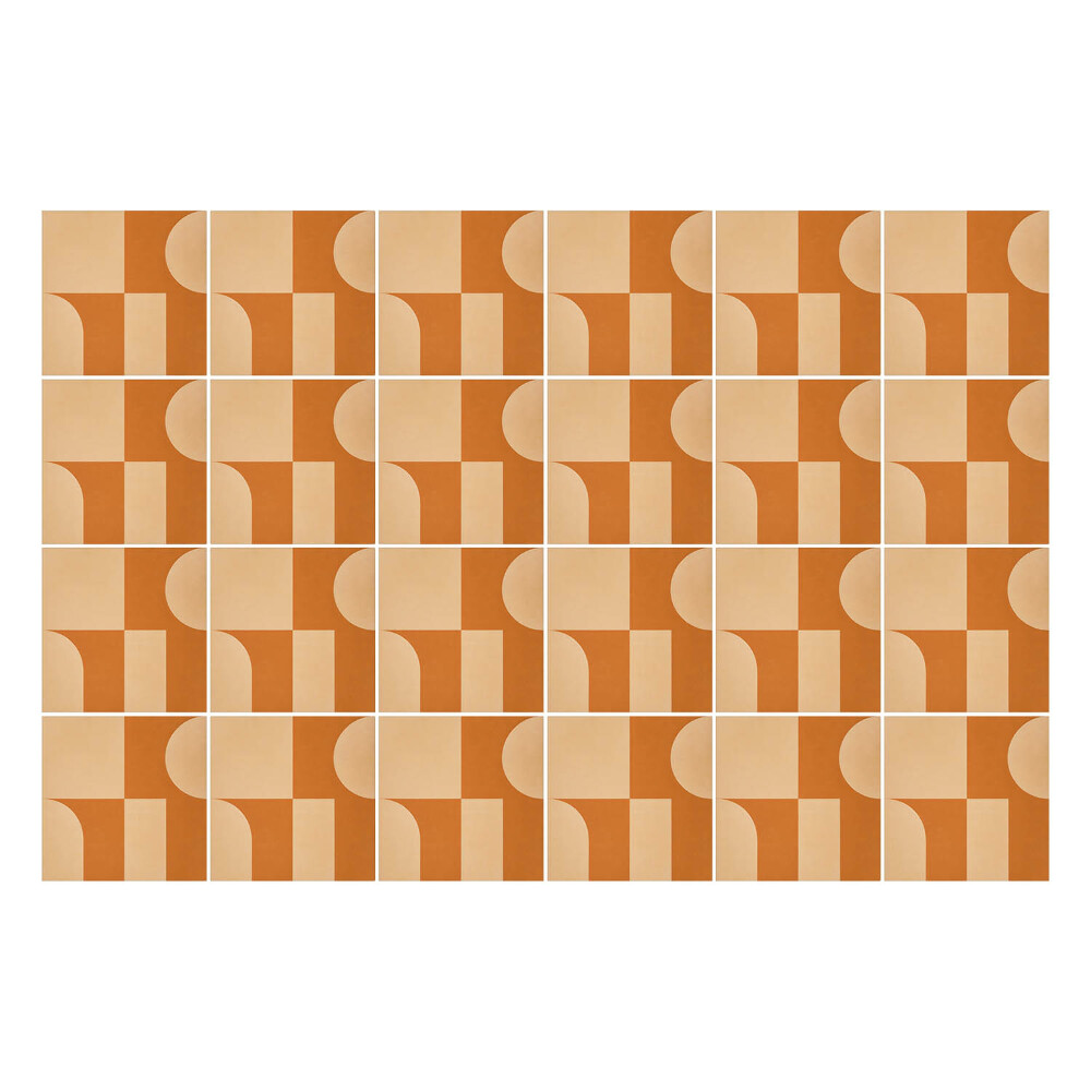 Samolepka na dlaždice Geometrie v harmonii