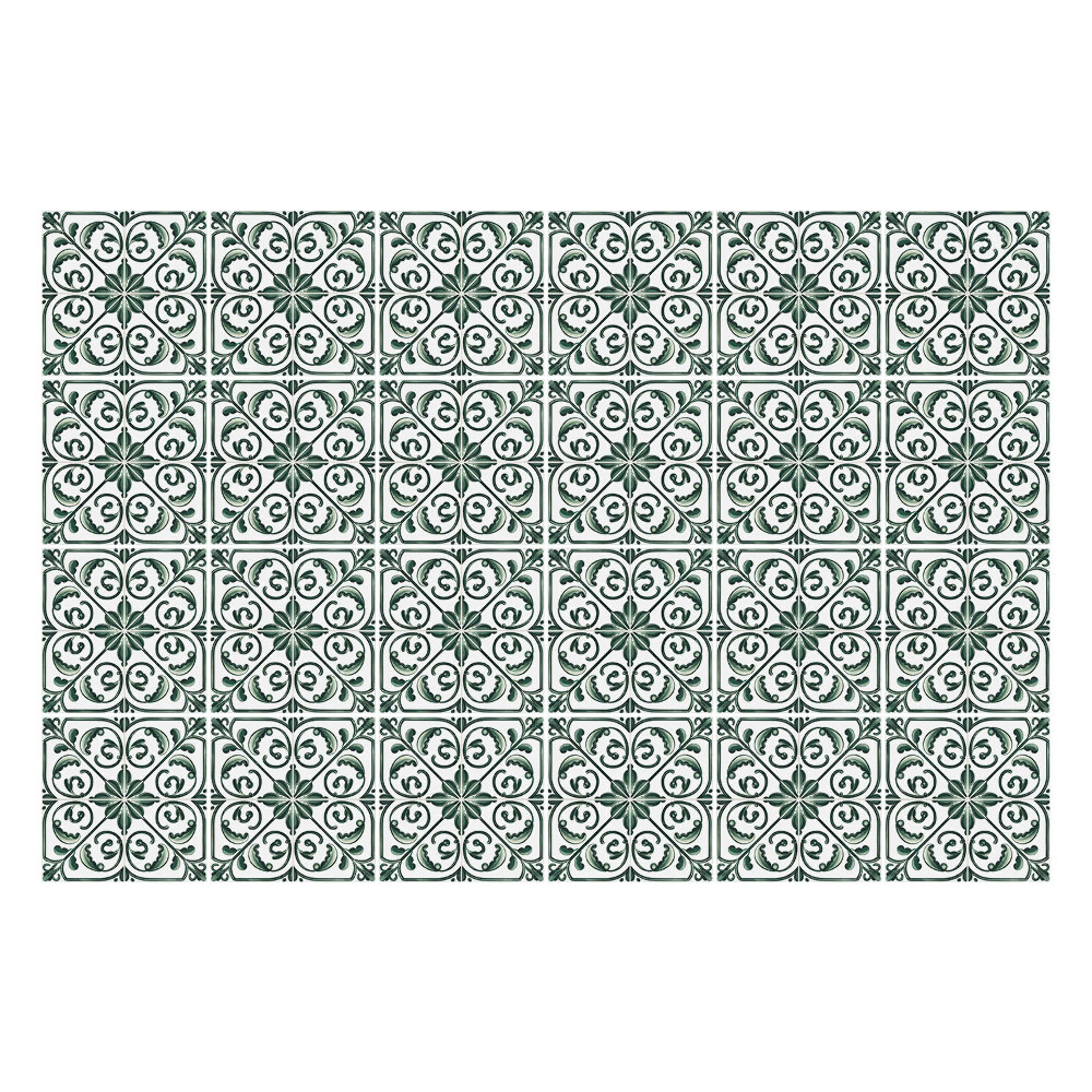 Samolepka na dlaždice Květinové ornamenty