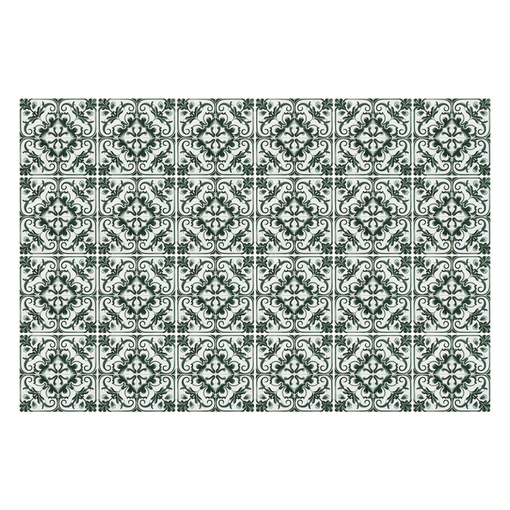 Nálepka na dlaždice Rostlinné motivy v dlaždicích